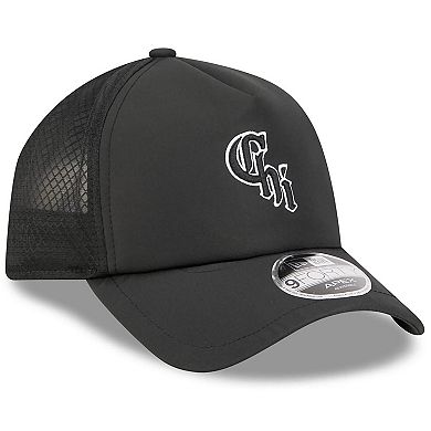 Men's New Era Black Chicago White Sox 2026 Batting Practice Alternate Apex 9FORTY Adjustable Hat