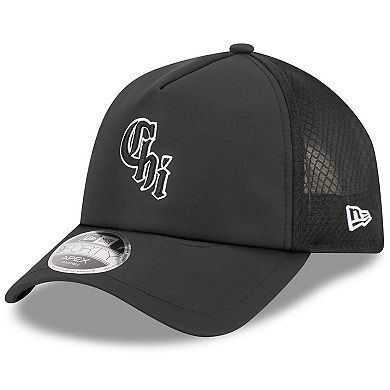 Men's New Era Black Chicago White Sox 2026 Batting Practice Alternate Apex 9FORTY Adjustable Hat