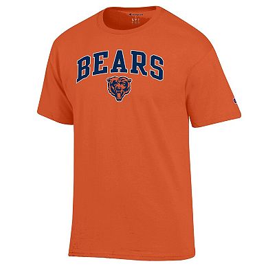 Men's Champion Orange Chicago Bears Arch Over Logo T-Shirt