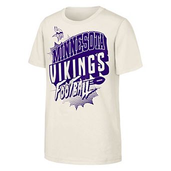 Youth Outerstuff Natural Minnesota Vikings Action Comic T-Shirt