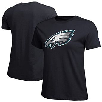 Women's Champion Black Philadelphia Eagles Logo T-Shirt
