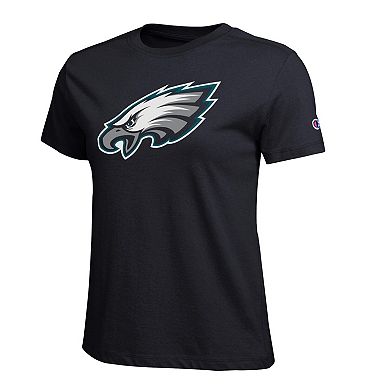 Women's Champion Black Philadelphia Eagles Logo T-Shirt