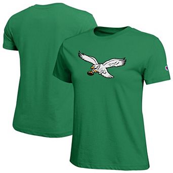 Women's Champion Kelly Green Philadelphia Eagles Logo T-Shirt