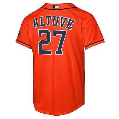 Youth Nike Jose Altuve Orange Houston Astros Alternate Stadium Jersey