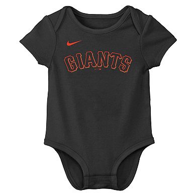 Newborn & Infant Nike Jung Hoo Lee Black San Francisco Giants Name & Number Bodysuit