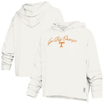 Women's Pressbox White Tennessee Volunteers Faye Long Sleeve Hooded T-Shirt