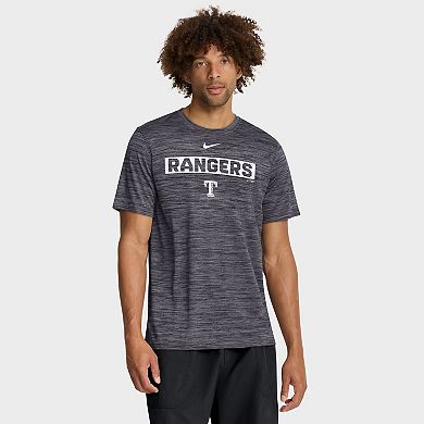 Men's Nike Black Texas Rangers Velocity Dri-FIT T-Shirt