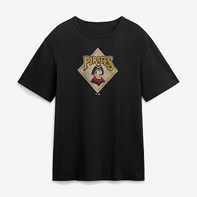 Men's Fanatics Black Pittsburgh Pirates Alt Logo Legacy T-Shirt