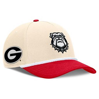 Unisex Nike Natural Georgia Bulldogs 2026 Primetime Natural 5-Panel Rope 2-Tone Rise Hat