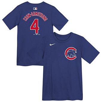 Preschool Nike Pete Crow-Armstrong Royal Chicago Cubs Name & Number T-Shirt