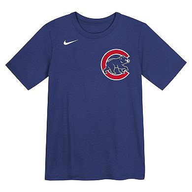 Preschool Nike Pete Crow-Armstrong Royal Chicago Cubs Name & Number T-Shirt