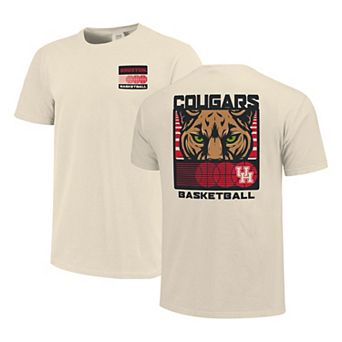 Men's Cream Houston Cougars Basketball Staredown Comfort Colors