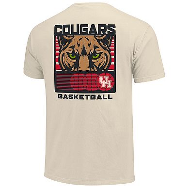 Men's Cream Houston Cougars Basketball Staredown Comfort Colors