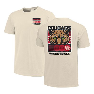 Men's Cream Houston Cougars Basketball Staredown Comfort Colors