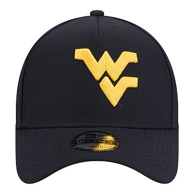 Youth New Era Navy West Virginia Mountaineers 9FORTY A-Frame Adjustable Hat