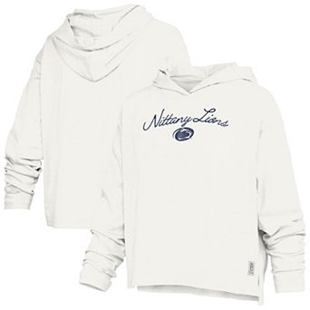 Women's Pressbox White Penn State Nittany Lions Faye Long Sleeve Hooded T-Shirt