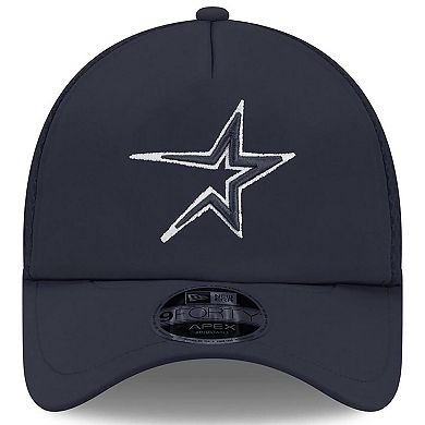 Men's New Era Navy Houston Astros 2026 Batting Practice Alternate Apex 9FORTY Adjustable Hat