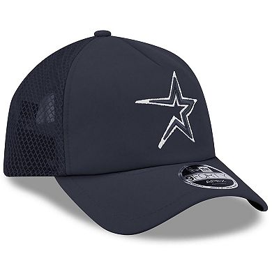 Men's New Era Navy Houston Astros 2026 Batting Practice Alternate Apex 9FORTY Adjustable Hat