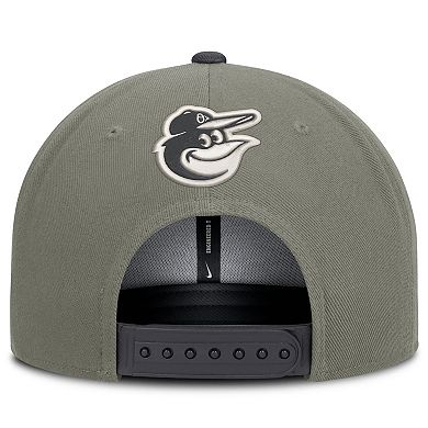 Men's Nike Olive Baltimore Orioles Pro Dri-FIT Snapback Hat