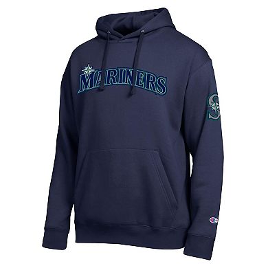 Men's Champion Navy Seattle Mariners All Star Embroidered Wordmark Hoodie