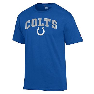 Men's Champion Royal Indianapolis Colts Arch Over Logo T-Shirt