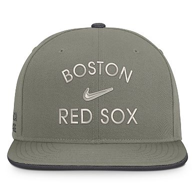 Men's Nike Olive Boston Red Sox Pro Dri-FIT Snapback Hat