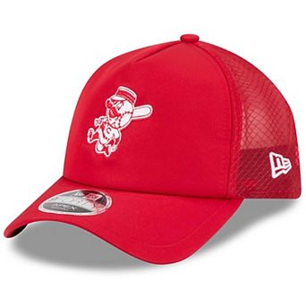 Men's New Era Red Cincinnati Reds 2026 Batting Practice Alternate Apex 9FORTY Adjustable Hat