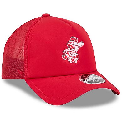 Men's New Era Red Cincinnati Reds 2026 Batting Practice Alternate Apex 9FORTY Adjustable Hat
