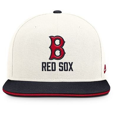 Men's Nike Cream/Navy Boston Red Sox Cooperstown Pro Dri-FIT Snapback Hat