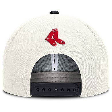 Men's Nike Cream/Navy Boston Red Sox Cooperstown Pro Dri-FIT Snapback Hat