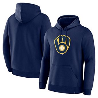 Men's Fanatics Navy Milwaukee Brewers Primary Logo Legacy Hoodie