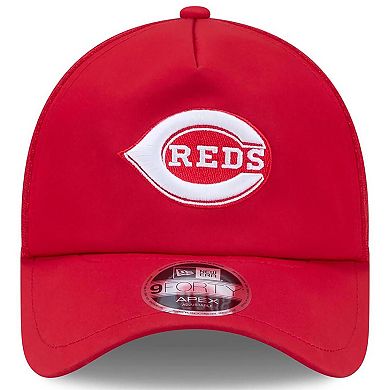 Men's New Era Red Cincinnati Reds 2026 Batting Practice Alternate Apex 9FORTY Adjustable Hat