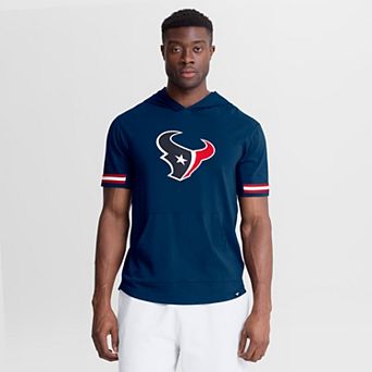 Men's Fanatics Navy Houston Texans Optimal Play Short Sleeve Hooded T-Shirt