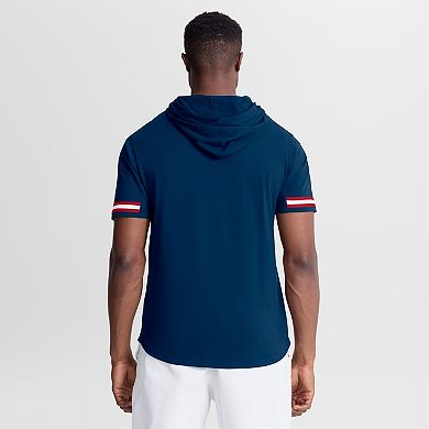 Men's Fanatics Navy Houston Texans Optimal Play Short Sleeve Hooded T-Shirt