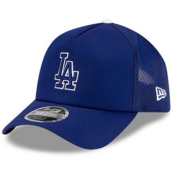 Men's New Era Royal Los Angeles Dodgers 2026 Batting Practice Apex 9FORTY Adjustable Trucker Hat