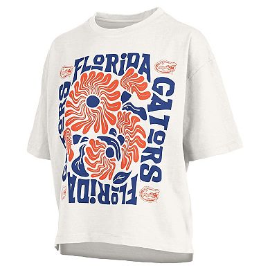 Women's Pressbox White Florida Gators Elena Oversized T-Shirt
