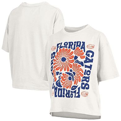 Women's Pressbox White Florida Gators Elena Oversized T-Shirt