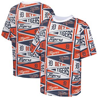 Youth Outerstuff Orange Detroit Tigers All-Over Pennant T-Shirt