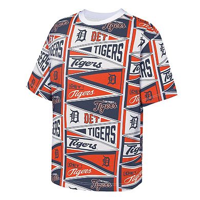 Youth Outerstuff Orange Detroit Tigers All-Over Pennant T-Shirt