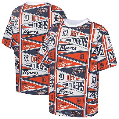 Youth Outerstuff Orange Detroit Tigers All-Over Pennant T-Shirt