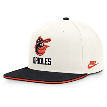 Men's Nike Cream/Black Baltimore Orioles Cooperstown Pro Dri-FIT Snapback Hat