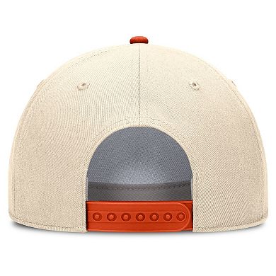 Unisex Nike Natural Clemson Tigers 2026 Primetime Natural 5-Panel Rope 2-Tone Rise Hat