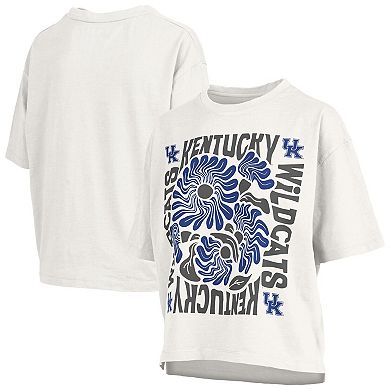 Women's Pressbox White Kentucky Wildcats Elena Oversized T-Shirt