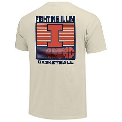 Men's Cream Illinois Fighting Illini Basketball Staredown Comfort Colors