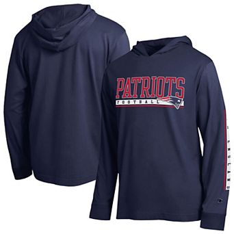 Men's Champion Navy New England Patriots All Star Hoodie T-Shirt