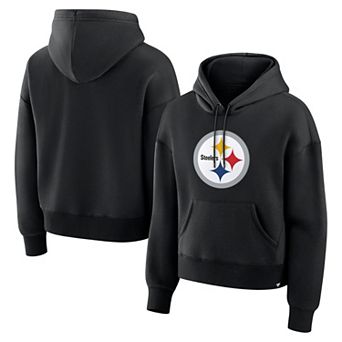 Women's Fanatics Black Pittsburgh Steelers Essential Legacy Hoodie