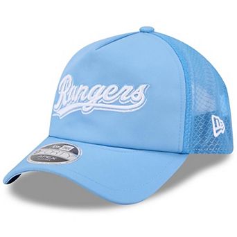 Men's New Era Light Blue Texas Rangers 2026 Batting Practice Alternate Apex 9FORTY Adjustable Hat