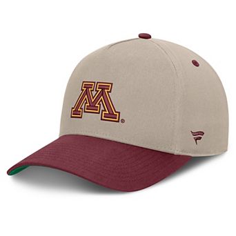 Men's Fanatics Stone/Maroon Minnesota Golden Gophers Veteran Two-Tone Adjustable Hat