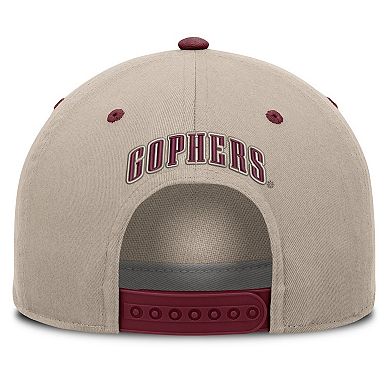 Men's Fanatics Stone/Maroon Minnesota Golden Gophers Veteran Two-Tone Adjustable Hat