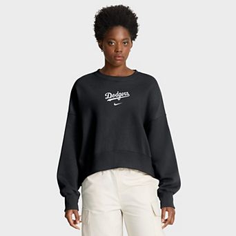 Women's Nike Black Los Angeles Dodgers Oversized Primetime Sweatshirt
